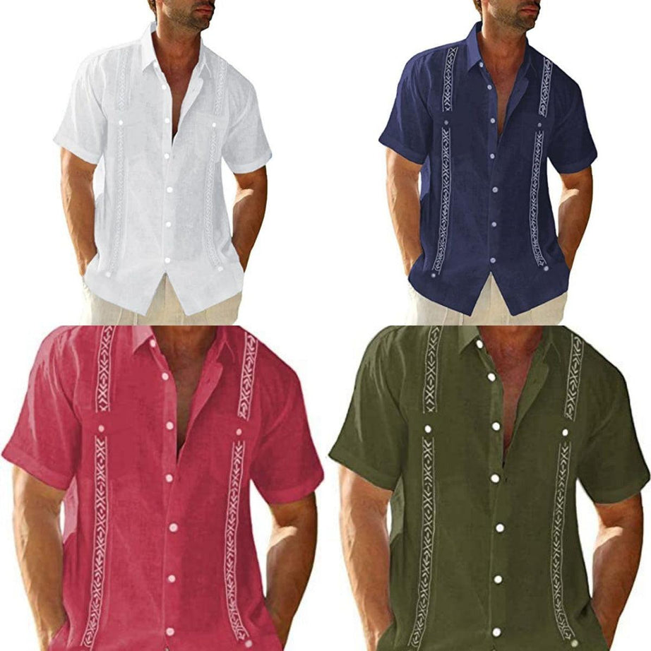 Herren Casual Guayabera Kubanisches Hemd - ESTEEMSO.COM