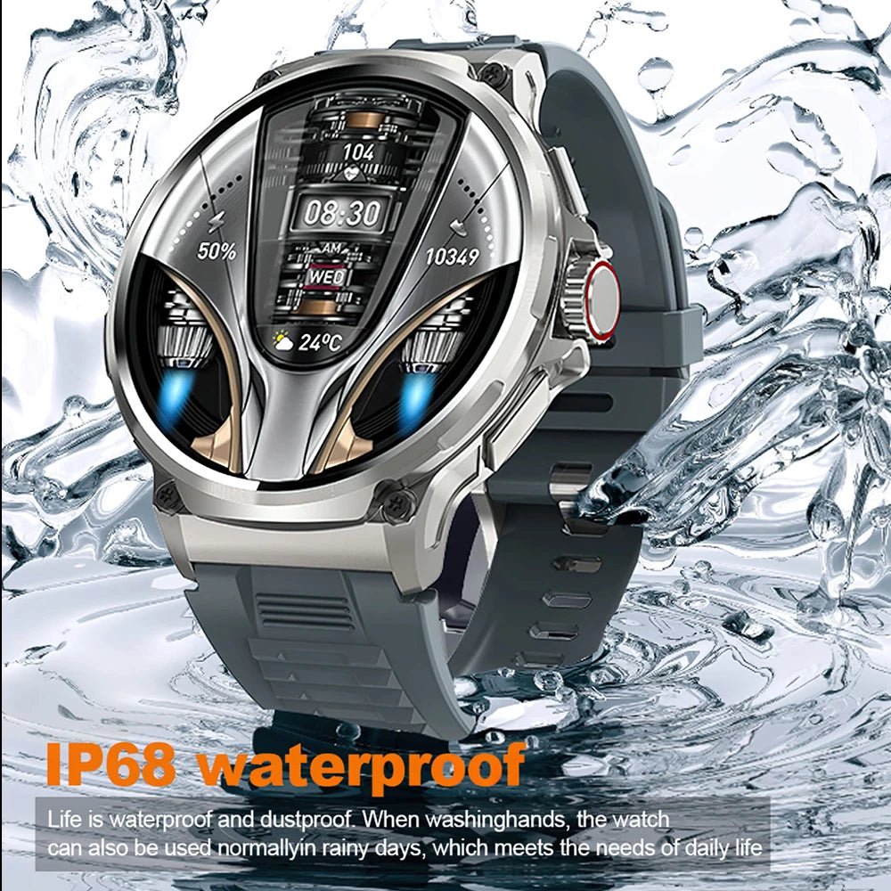 1.85 inch Smart Watch Men 710 mAh Large Battery 400+ Dials Fitness Tracker GPS Sports - ESTEEMSO.COM