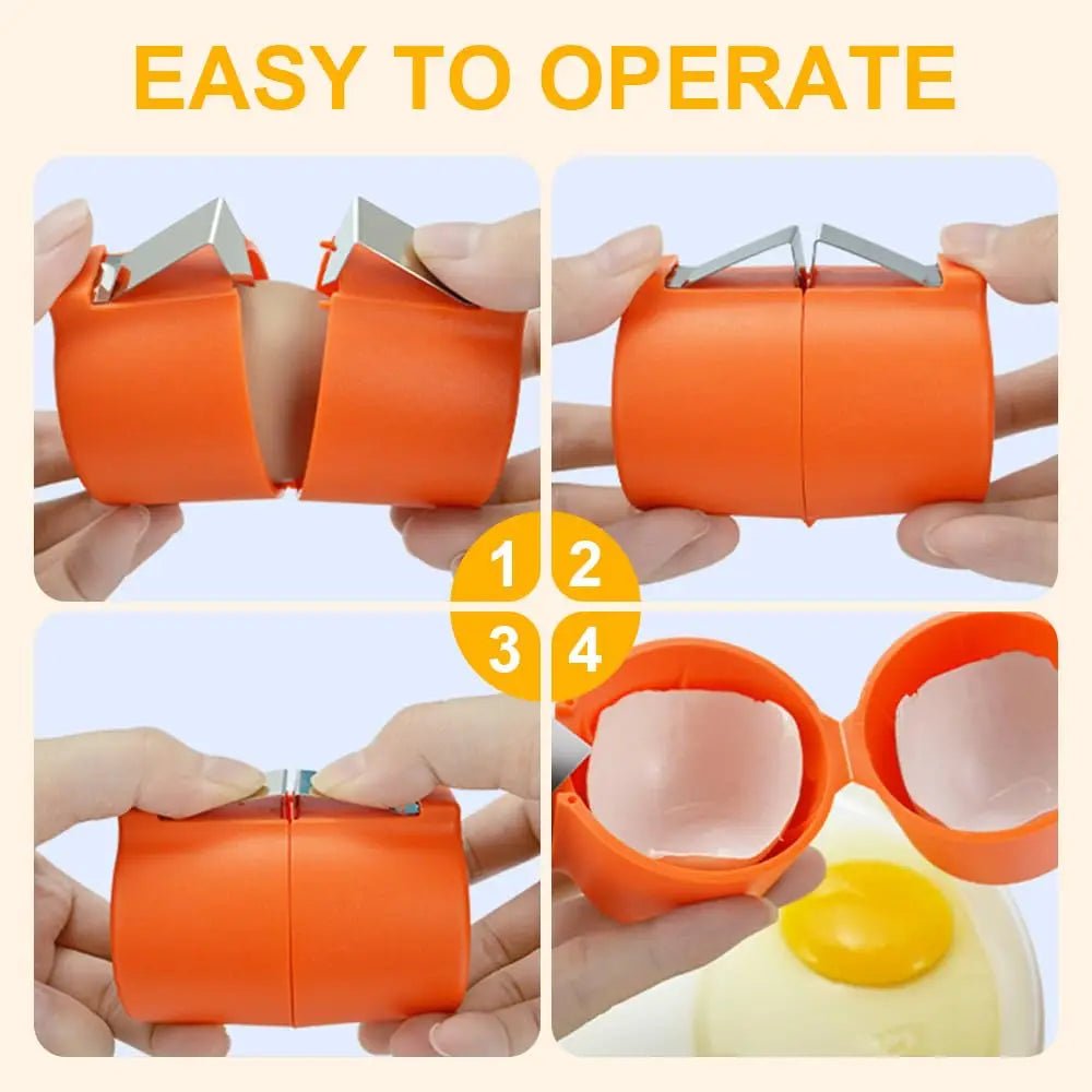 3PCS Egg Shell Opener, Egg Cracker ,Separator for Raw Eggs Peeler Tool , Kitchen Gadgets - ESTEEMSO.COM