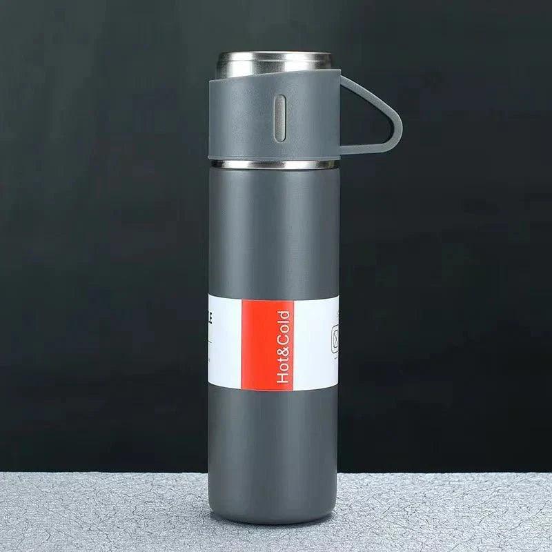 Thermos with Cups 500ml 304 Stainless Steel  – Vacuum Insulated Wide - ESTEEMSO.COM