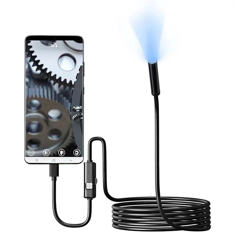 7.0mm IP67 Waterproof Endoscope Camera – Adjustable 6 - LED Type - C USB - ESTEEMSO.COM