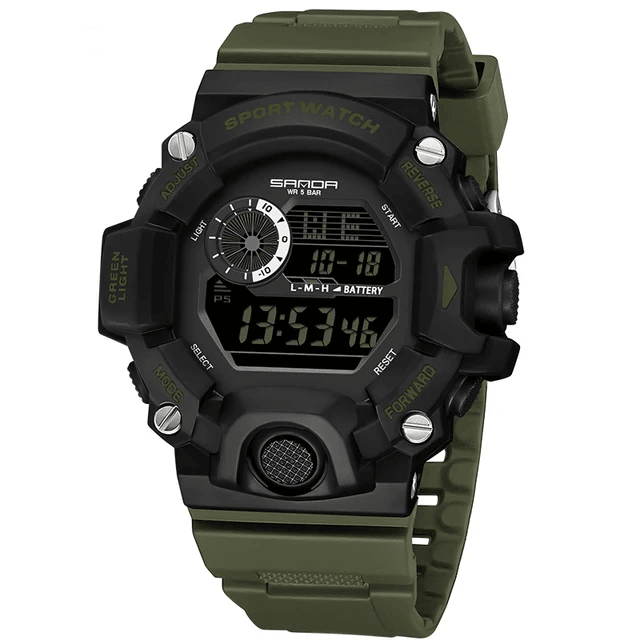 Männer Outdoor-Sport Multifunktions-LED-Uhr: 5ATM wasserdicht und militärisch inspiriert - etsy-de.de