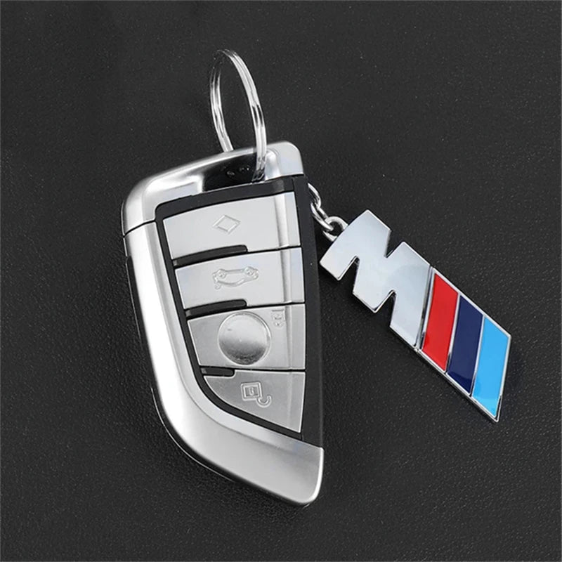 Carbon metal keychain