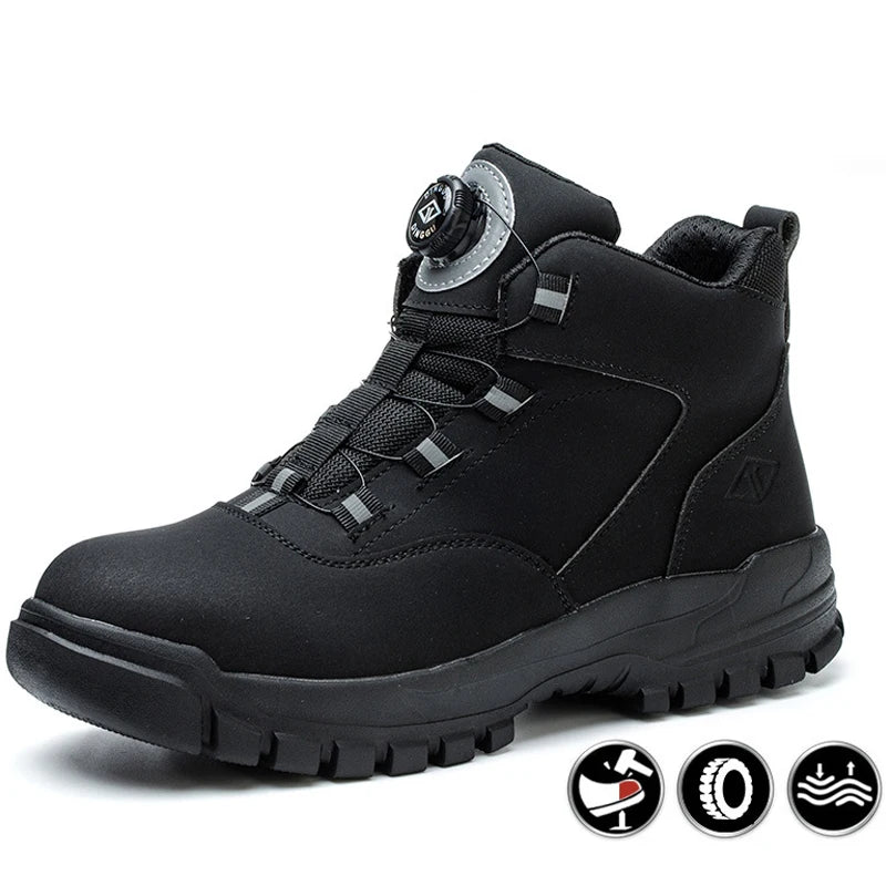 Concise Style Durable Safety Footwear