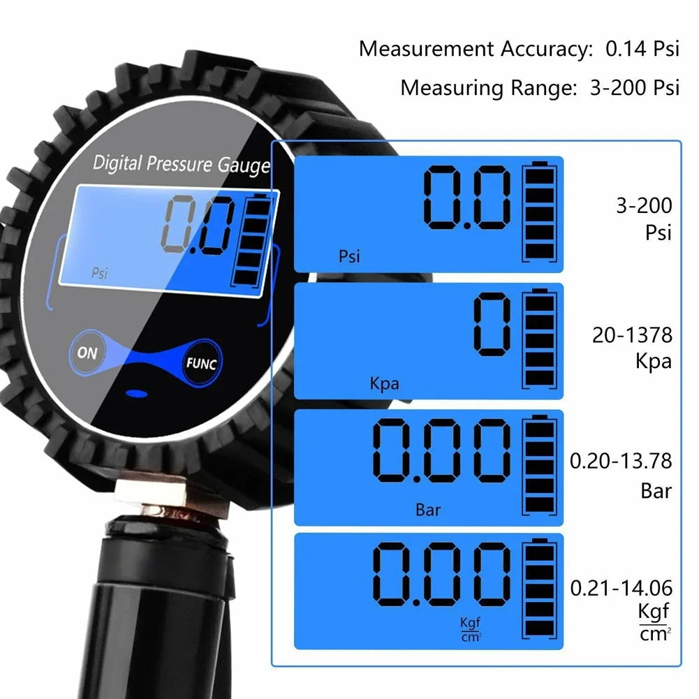 Digital tire inflator