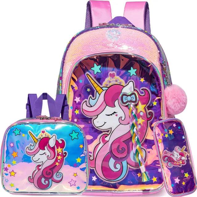 Kinder Rucksack für Gilrs Schul rucksäcke mit Brotdose für Grundschule Kindergarten Student niedlichen rosa Bücher tasche für Mädchen 