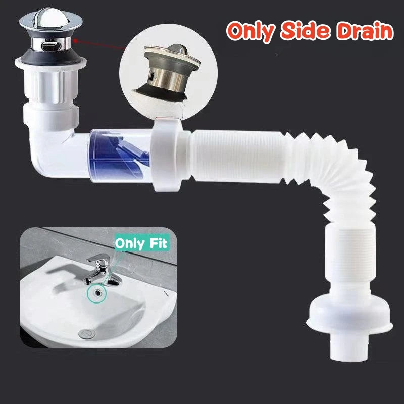 Flip Top Sink Drain Pipe Set 