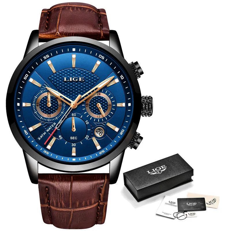 Herrenuhren Leder Chronograph