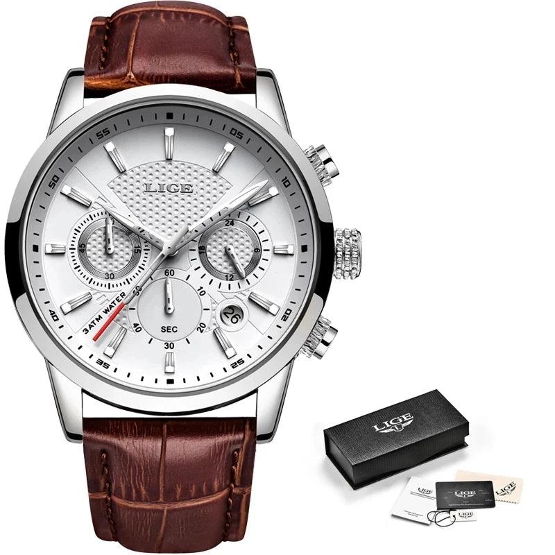 Herrenuhren Leder Chronograph