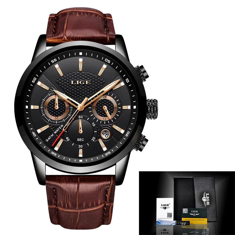 Herrenuhren Leder Chronograph