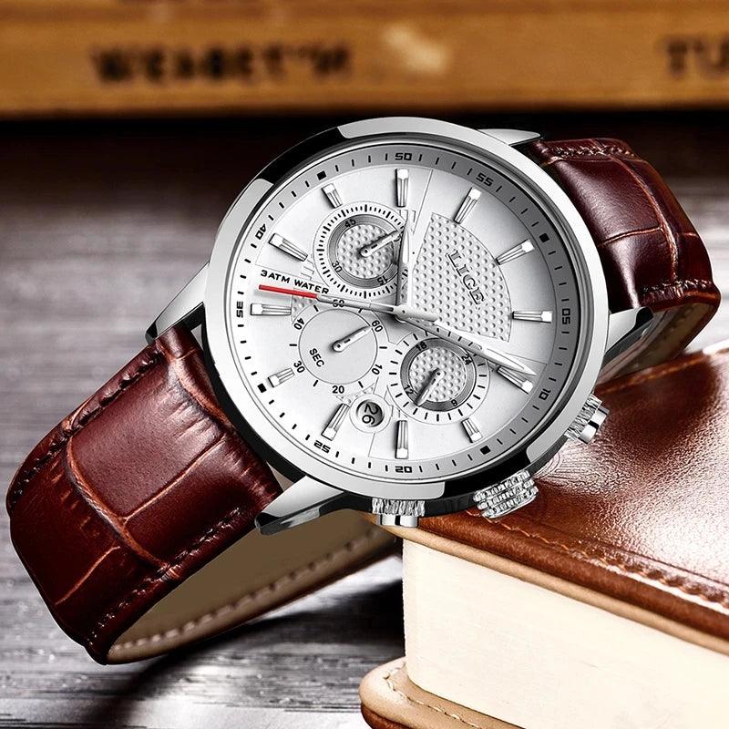 Herrenuhren Leder Chronograph