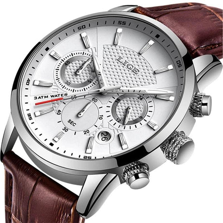 Herrenuhren Leder Chronograph