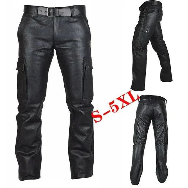 Herren Hosen Punk Retro schlanke lässige lange 