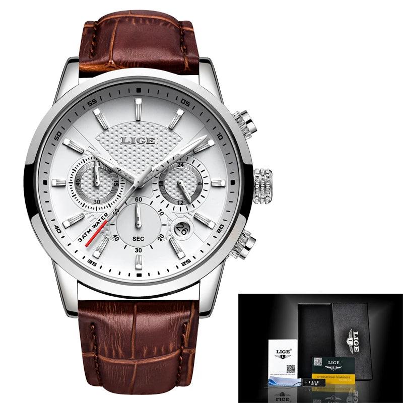 Herrenuhren Leder Chronograph