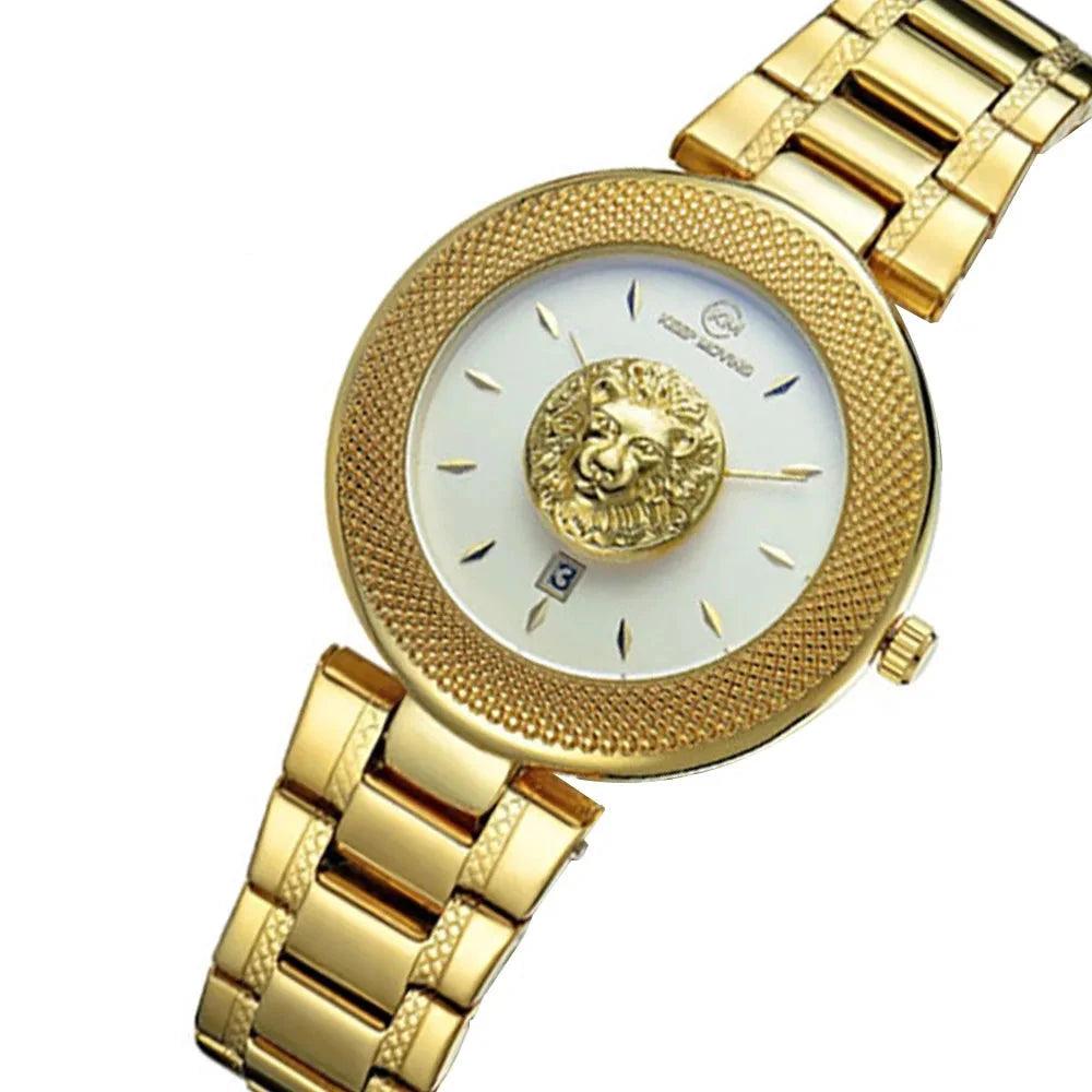 Lion Pattern Women's Quartz Watch