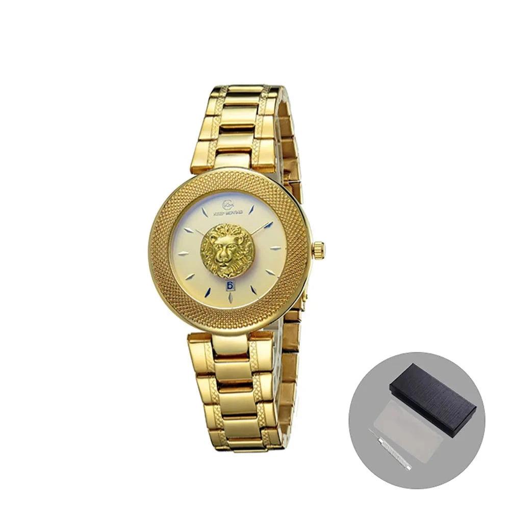 Lion Pattern Women's Quartz Watch