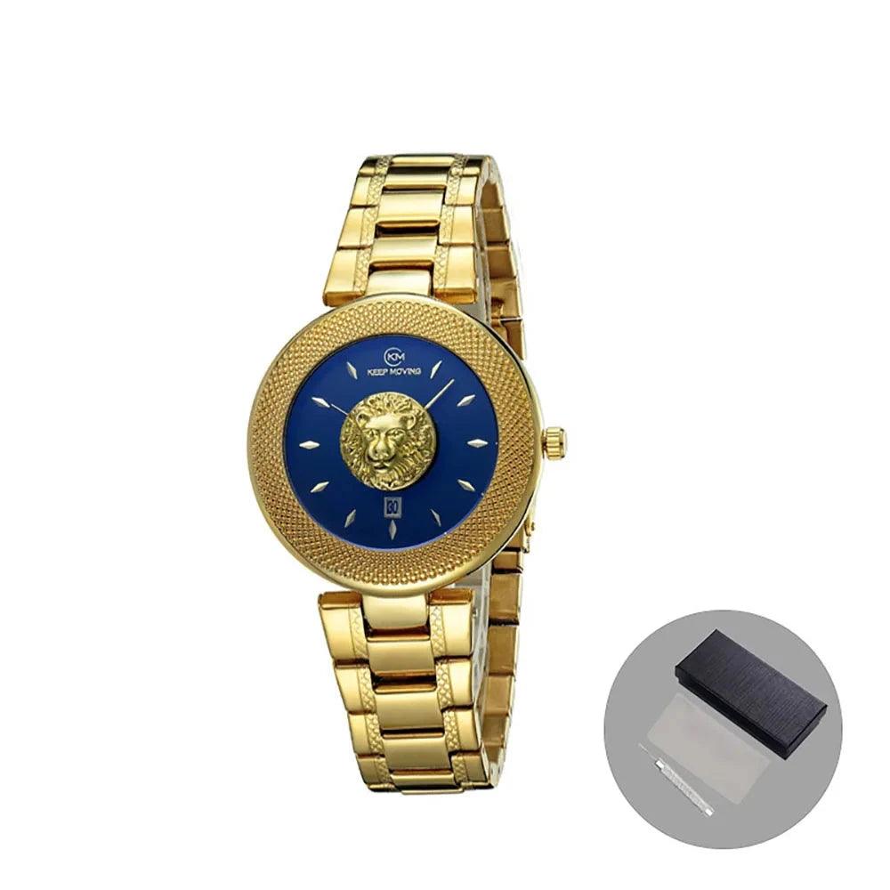 Lion Pattern Women's Quartz Watch