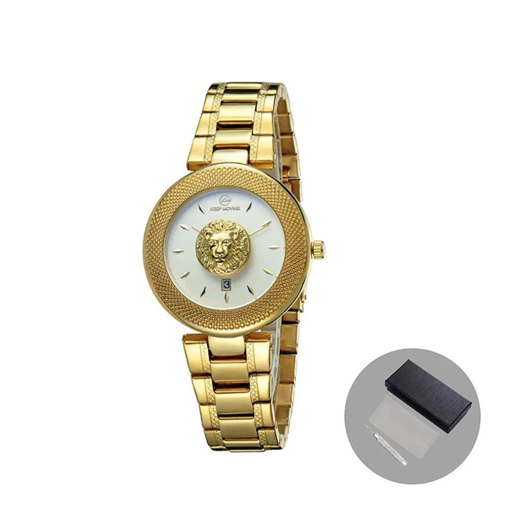 Lion Pattern Women's Quartz Watch