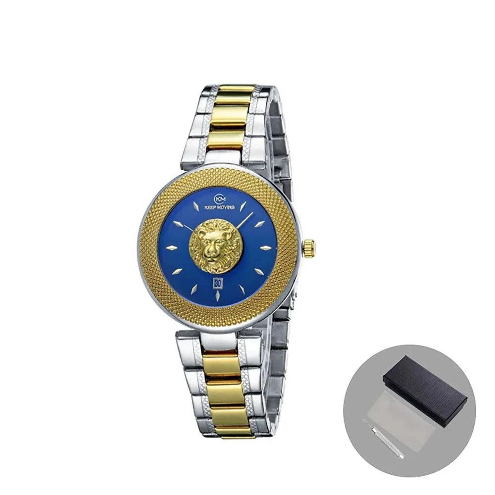 Lion Pattern Women's Quartz Watch