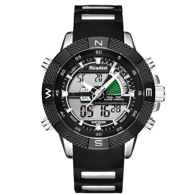 Männer Sport Armbanduhr Männer Military Wasserdichte Uhren Männer Voller Stahl LED Digital Uhr Männlich - etsy-de.de