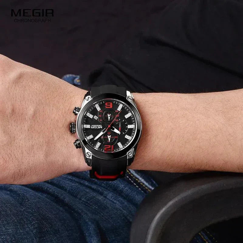 Mens Chronograph Quartz Sport Watch