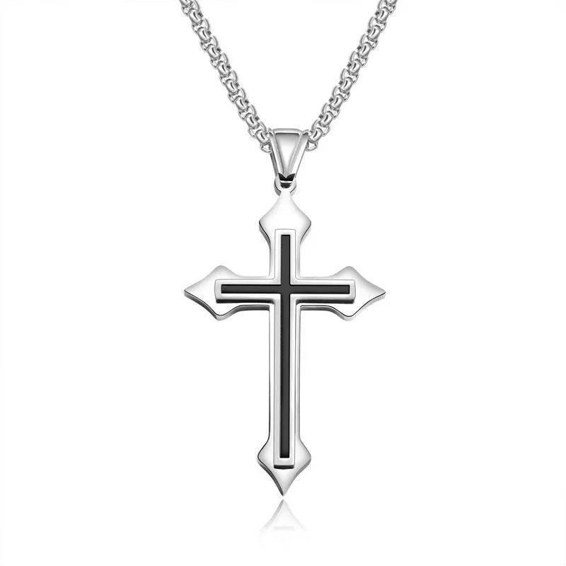 Men Cross Pendant Necklace