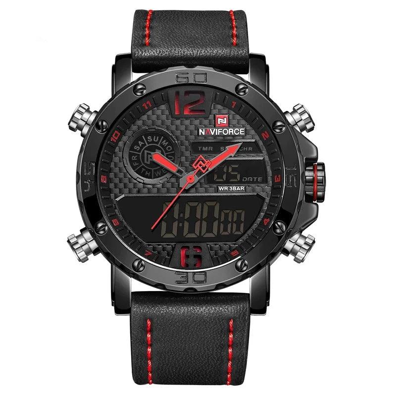 Men's Leather Sport Watch