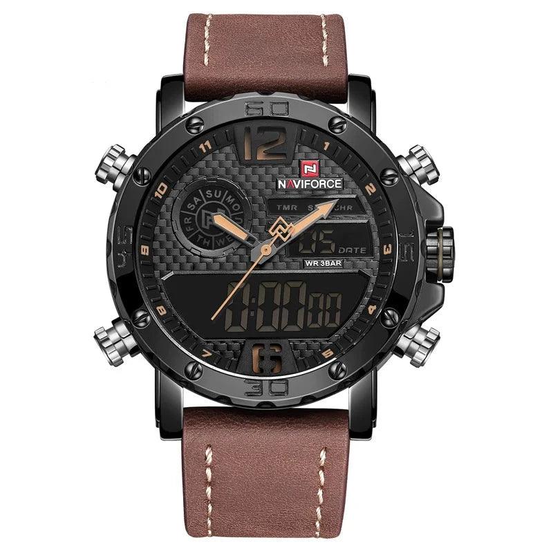 Men's Leather Sport Watch