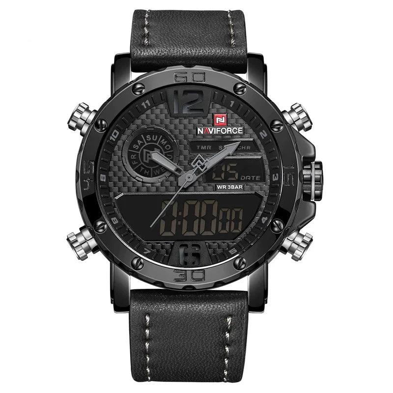 Men's Leather Sport Watch