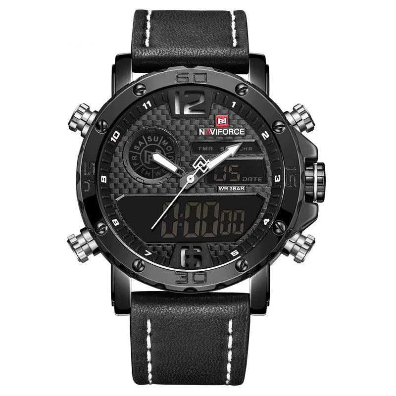 Men's Leather Sport Watch