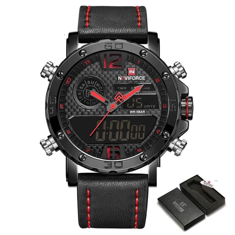 Men's Leather Sport Watch