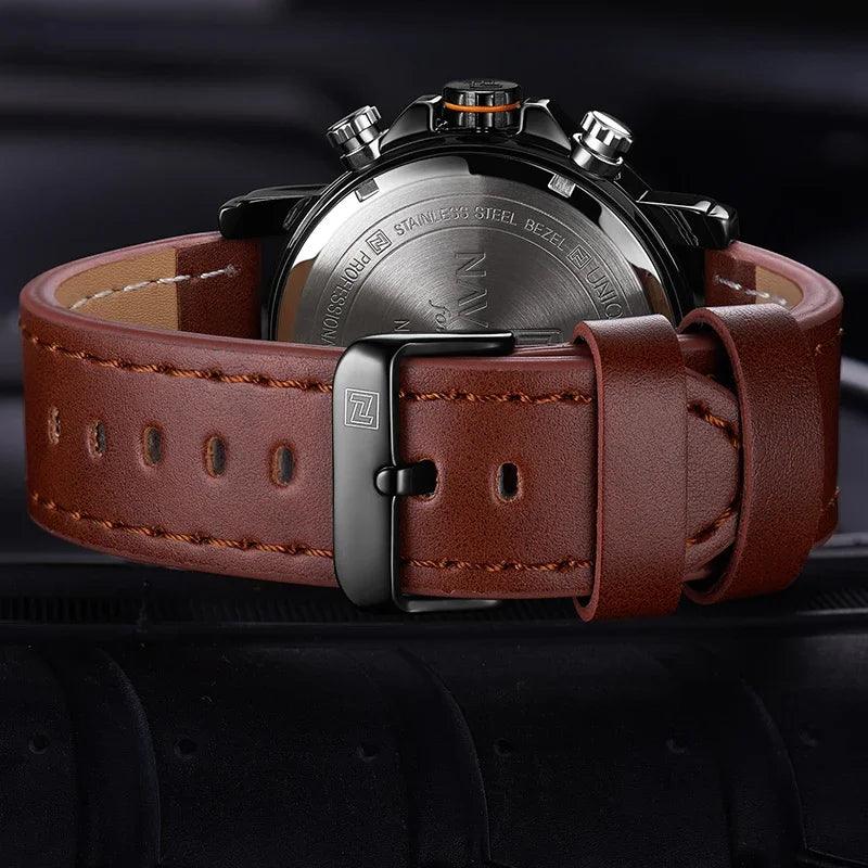 Men's Leather Sport Watch 