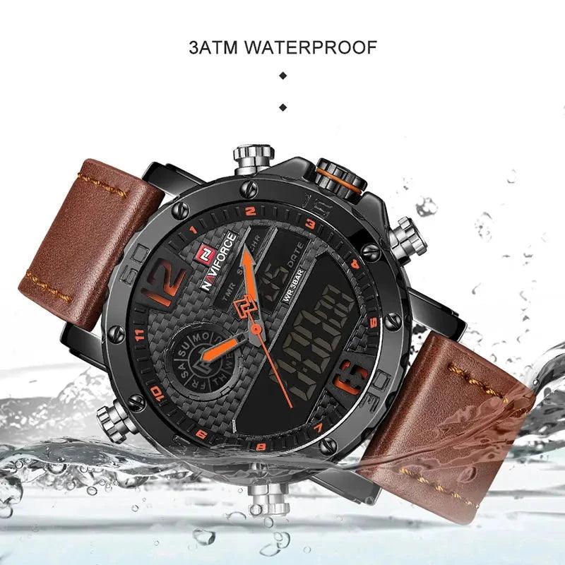 Men's Leather Sport Watch 