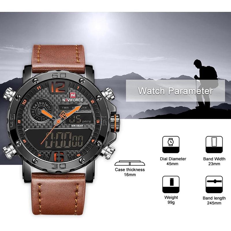 Men's Leather Sport Watch 