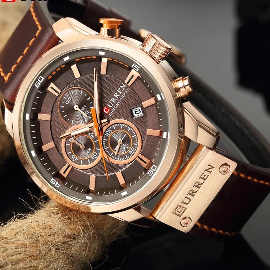 Men's Luxury Quartz Chronograph Watch 