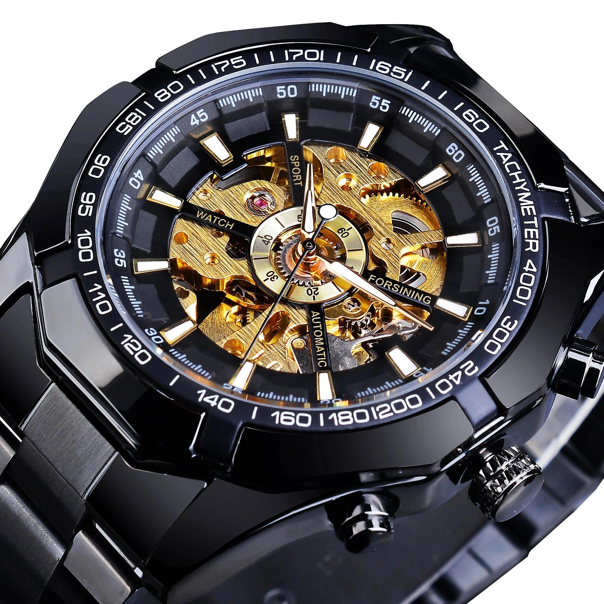 Men's Skeleton Mechanical Watch