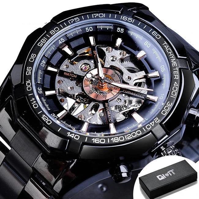 Men's Skeleton Mechanical Watch