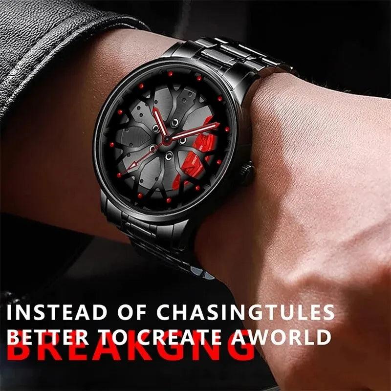 Mens Car Wheel Watches