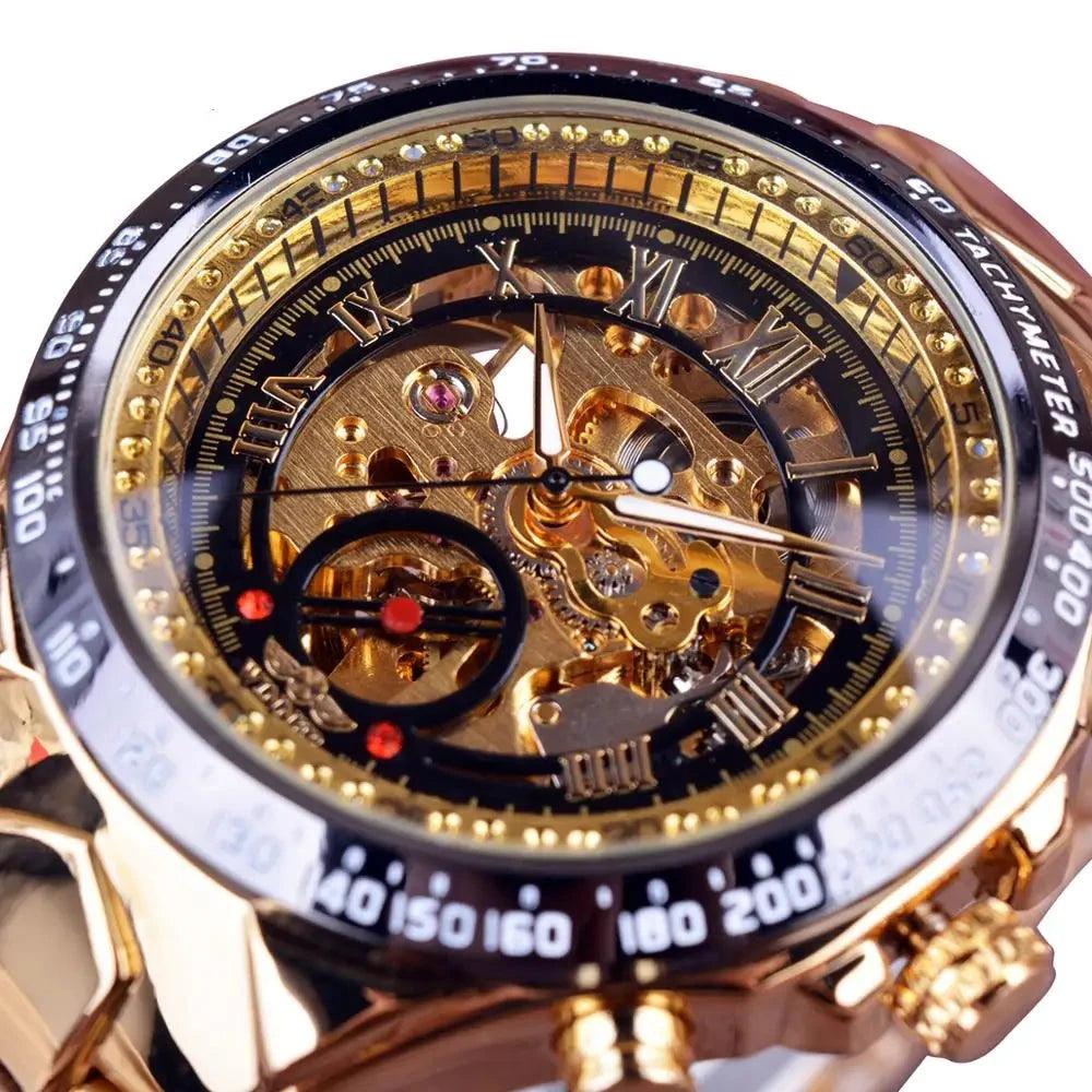 Mens Luxury Automatic Skeleton Watch