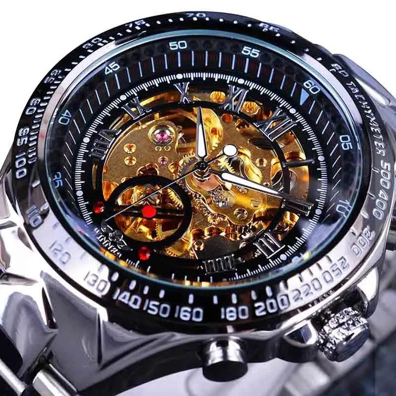 Mens Luxury Automatic Skeleton Watch