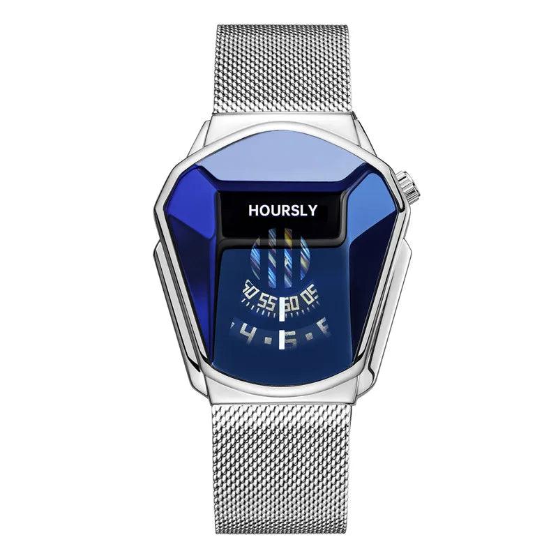 Mens Stainless Steel Fashion Quartz Watch