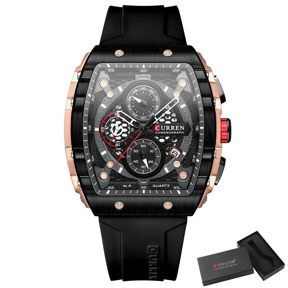 Mens Unique Square Sports Watch