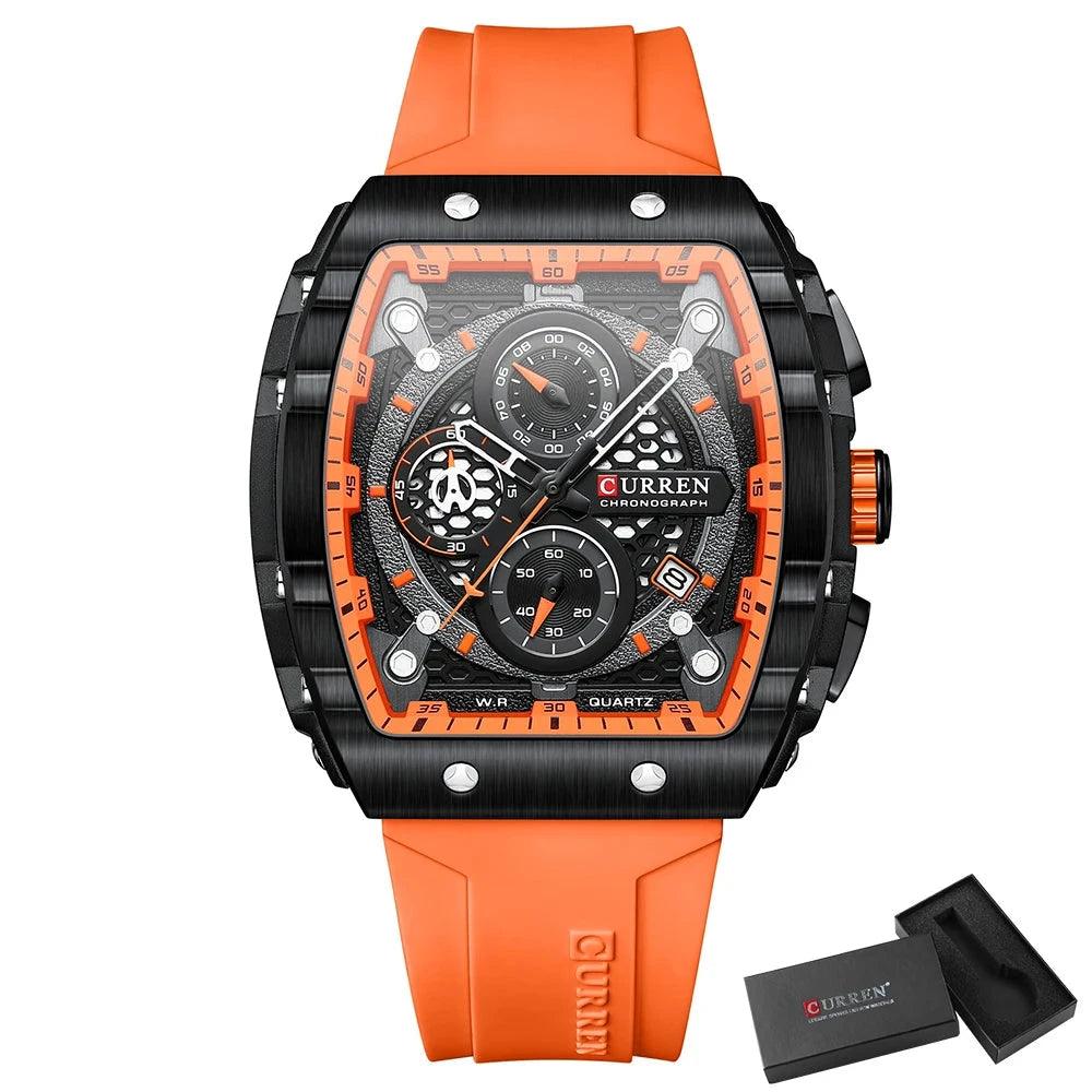 Mens Unique Square Sports Watch