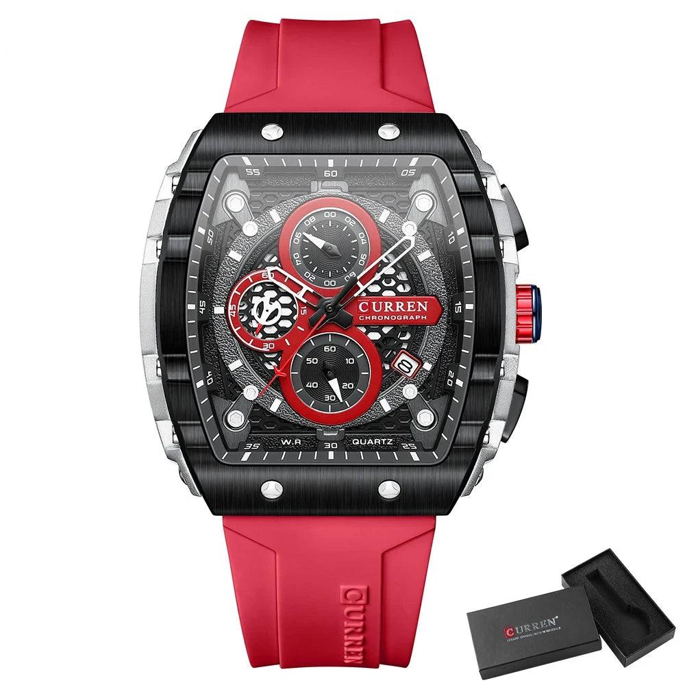 Mens Unique Square Sports Watch