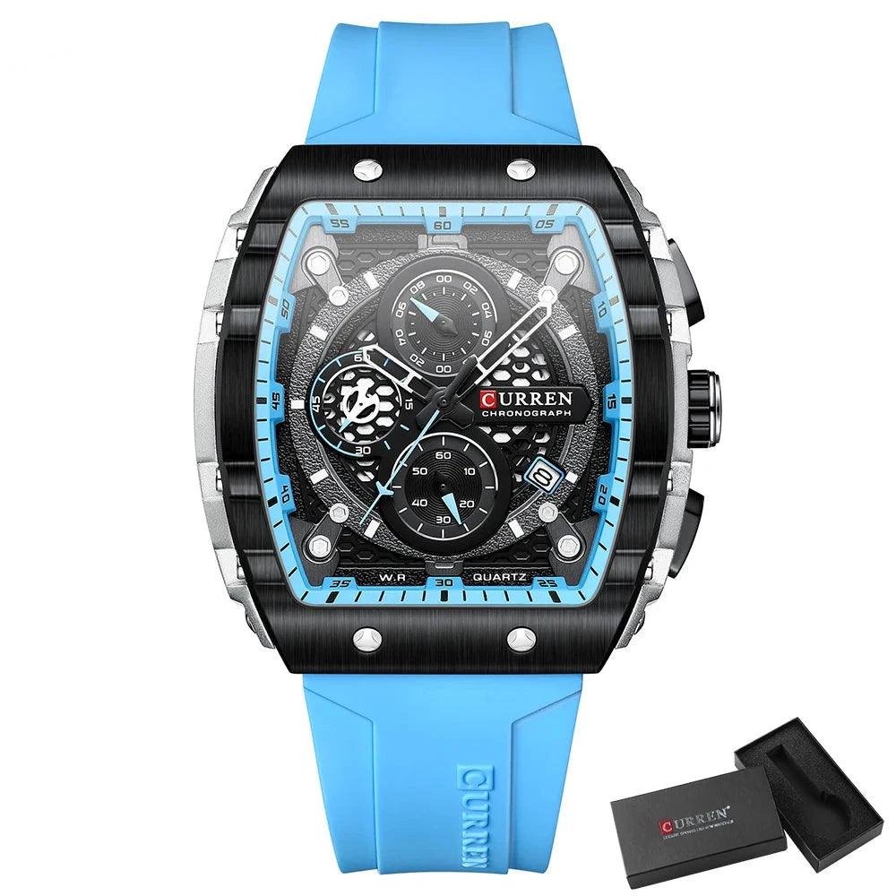 Mens Unique Square Sports Watch