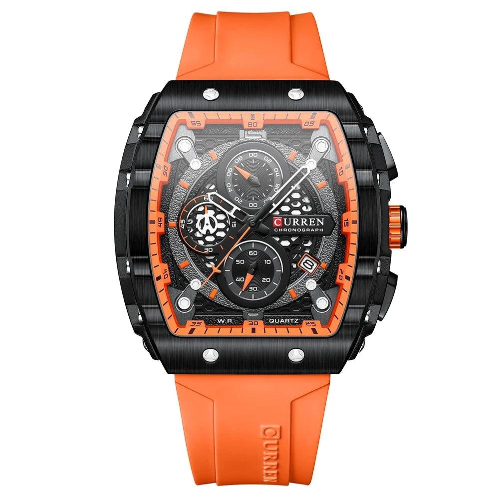 Mens Unique Square Sports Watch