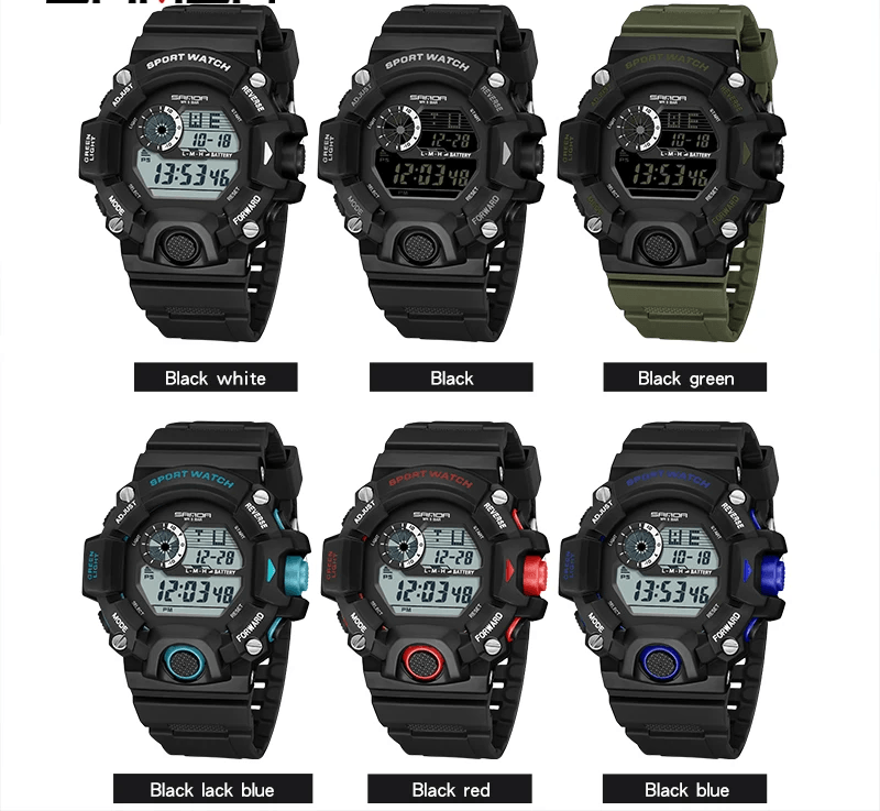 Männer Outdoor-Sport Multifunktions-LED-Uhr: 5ATM wasserdicht und militärisch inspiriert - etsy-de.de