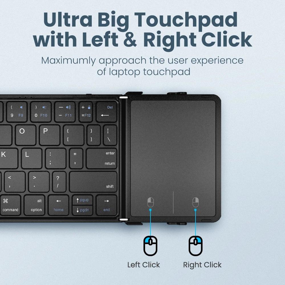 Portable Folding Bluetooth Keyboard