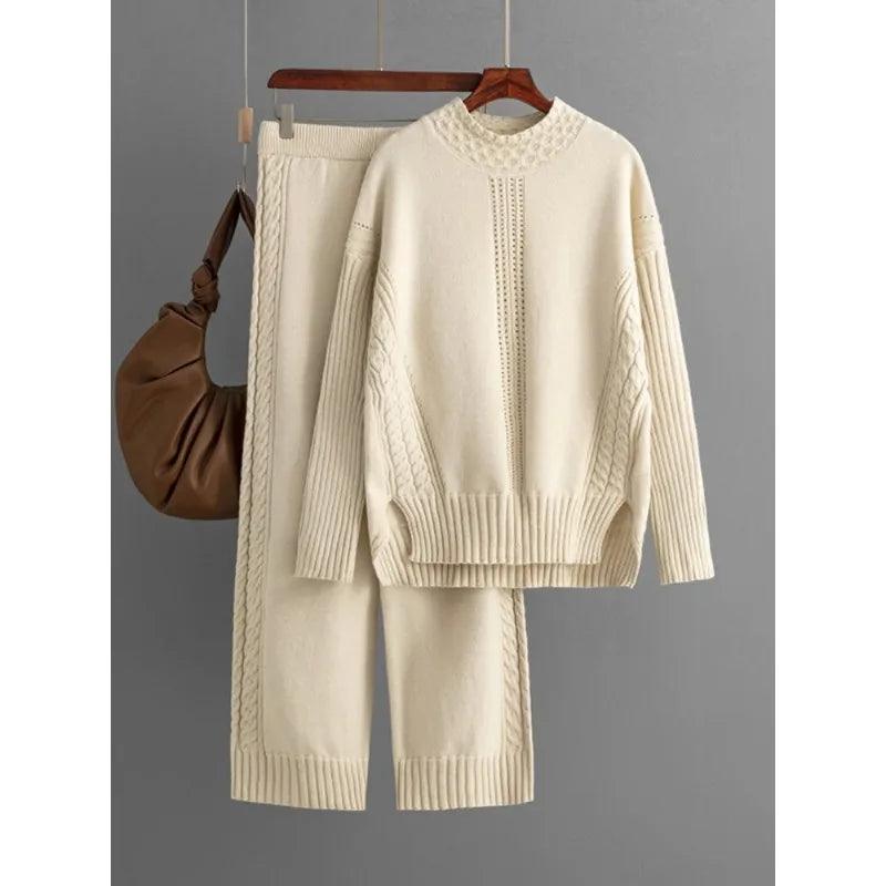 Womens Two-Piece Knit Sweater