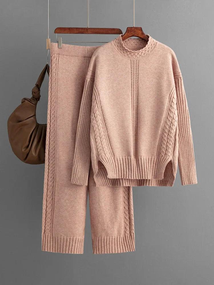 Womens Two-Piece Knit Sweater